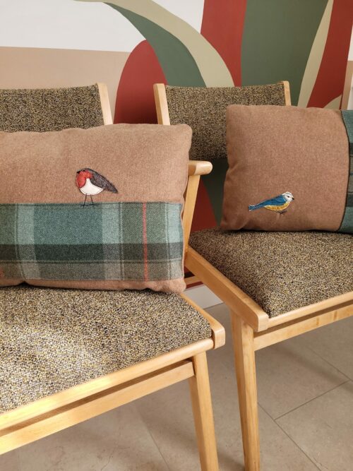 Coussins sur fauteuils 50's